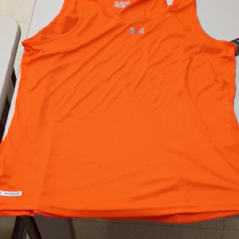 Under Armour Bright Orange Athletic Tank